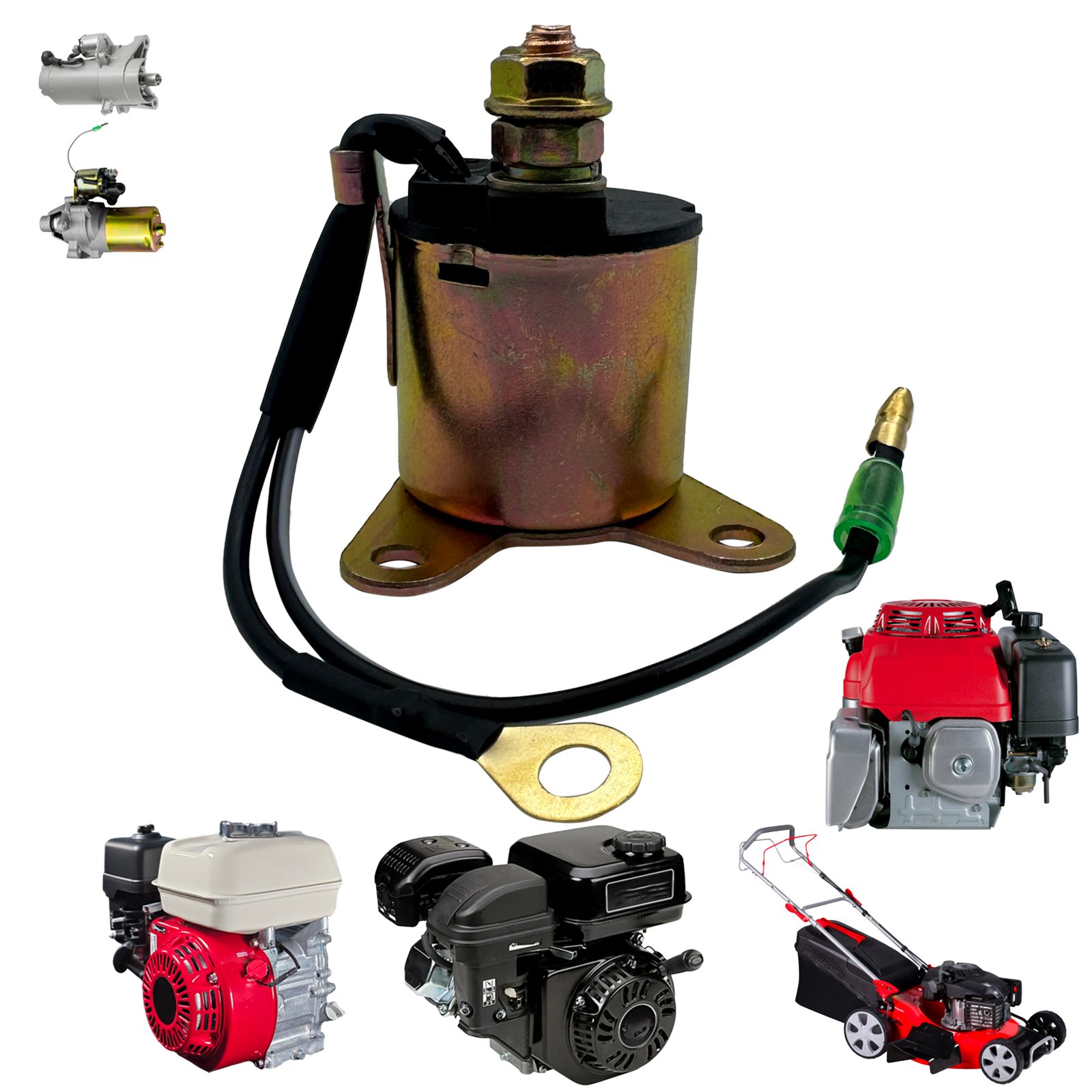 EexcavaStart 12V starter relay for selected Honda GX160 and Predator 212 applications